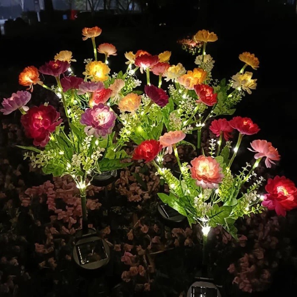 Set 2 Lampi Solare Decorative Tip Bujori – Iluminare LED, Design Elegant si Functionare Automata - view 3
