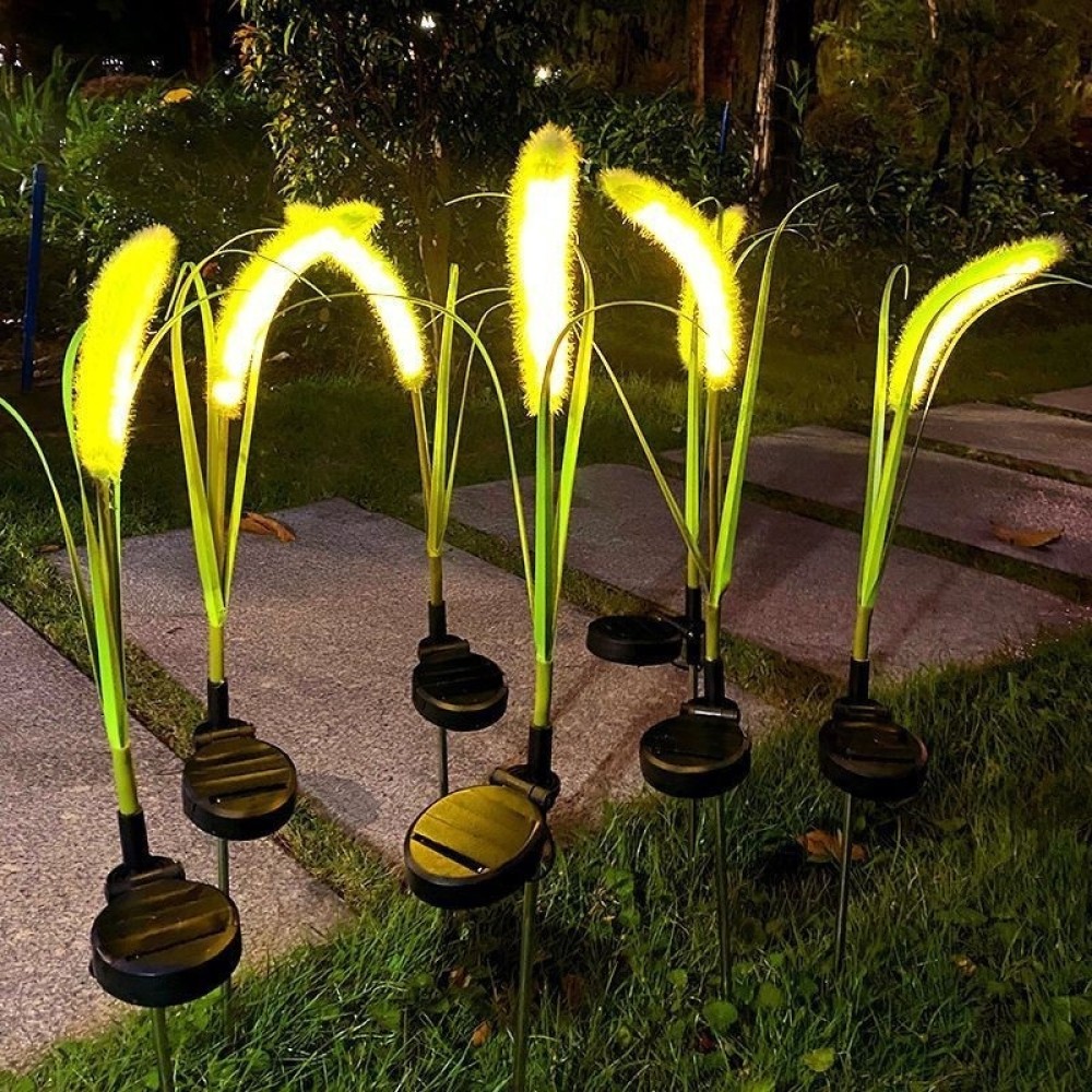 Set 2 Lampi Solare Decorative Tip Iarba Verde Ornamntala  cu LED M374-23, 70cm, lumina calda, Design Elegant si Functionare Automata - view 4