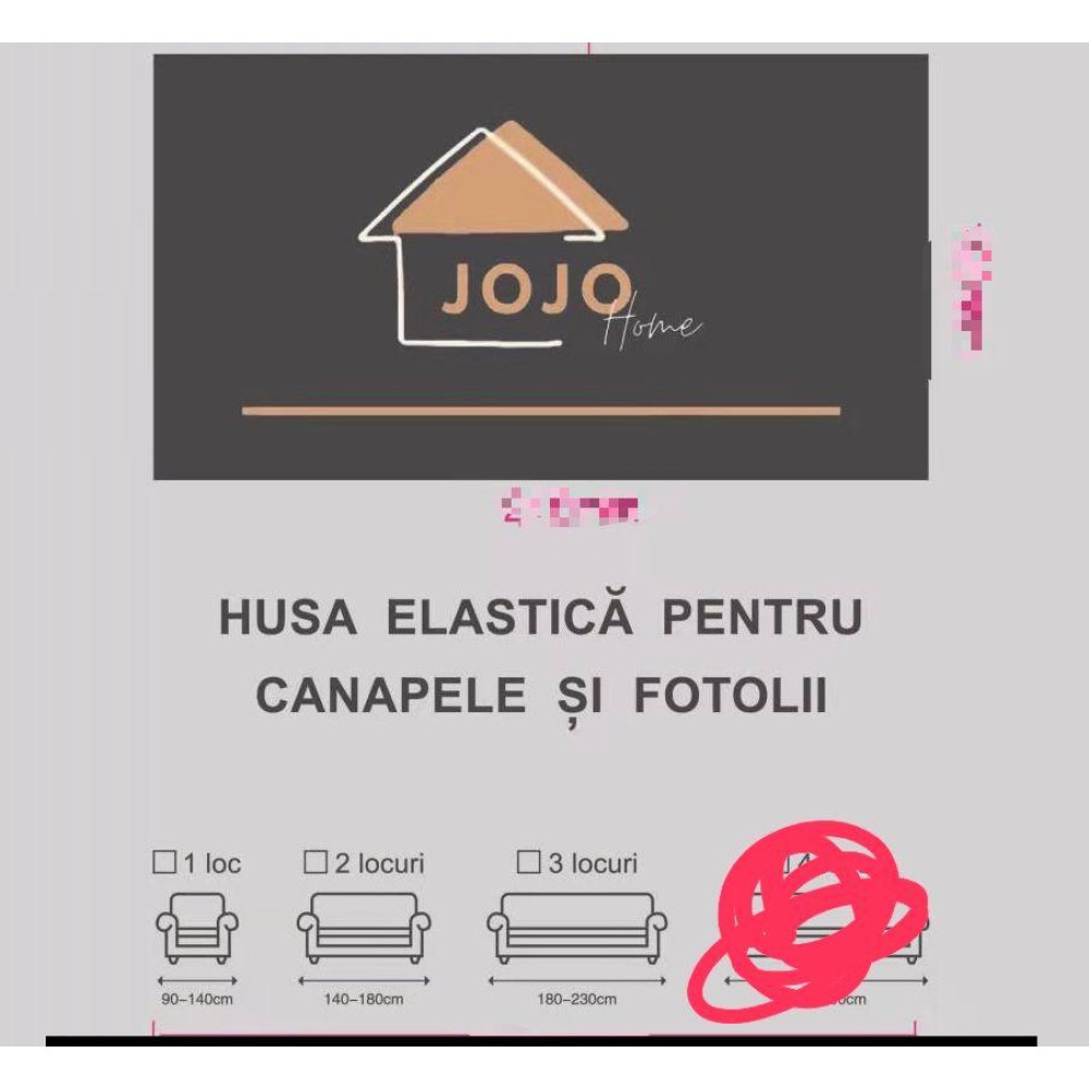 Husa Elastica, 180cm-230cm, pentru Canapea 3 Locuri - L - Jojo Home, Catifea, Verde Smarald — imaginea 2