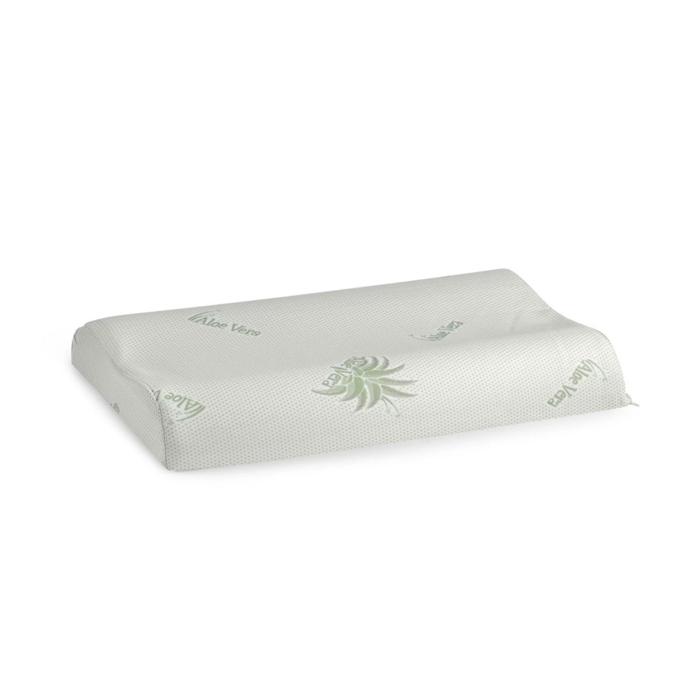 Perna din spuma cu memorie, 40x60cm, husa tricot natur cu fermoar, Aloe Vera — imaginea 2
