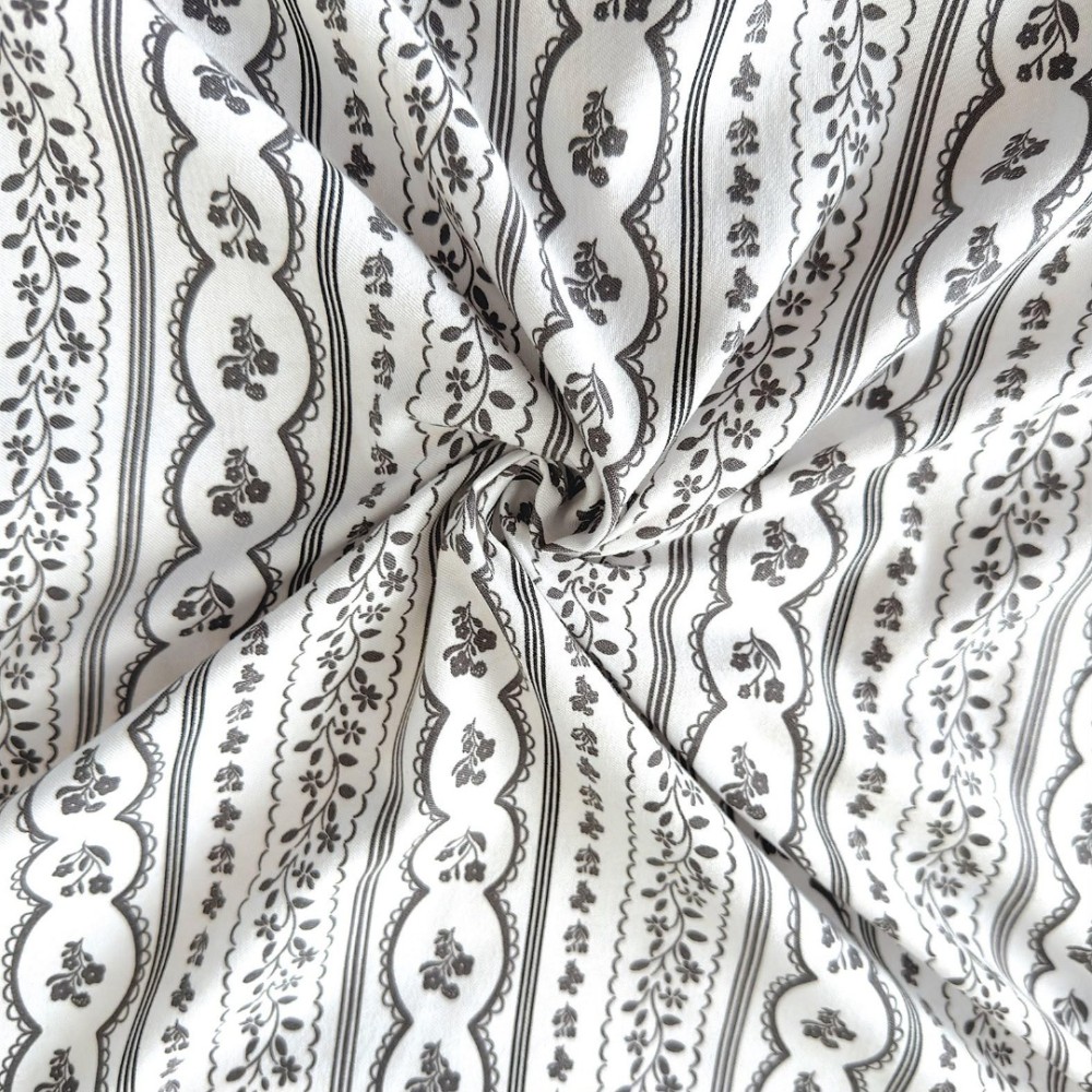 Lenjerie pat dublu, FINET DeLuxe, 6 piese, cu ELASTIC, Jojo Home, Cutie Eleganta, Gri, Maro, Model Egiptean — imaginea 5