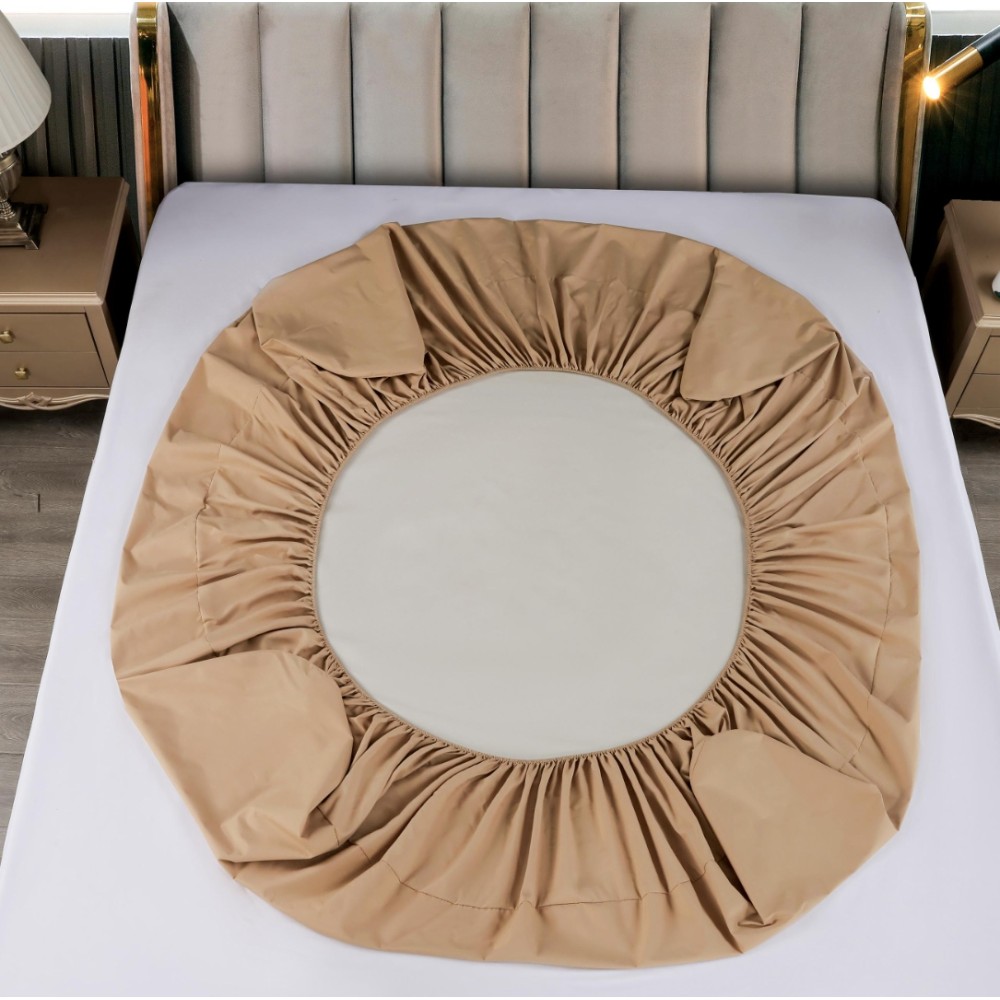 Husa de Pat Impermeabila, Jojo Home, 90x200cm, Fata de Perna 50x70cm, Bej — imaginea 3