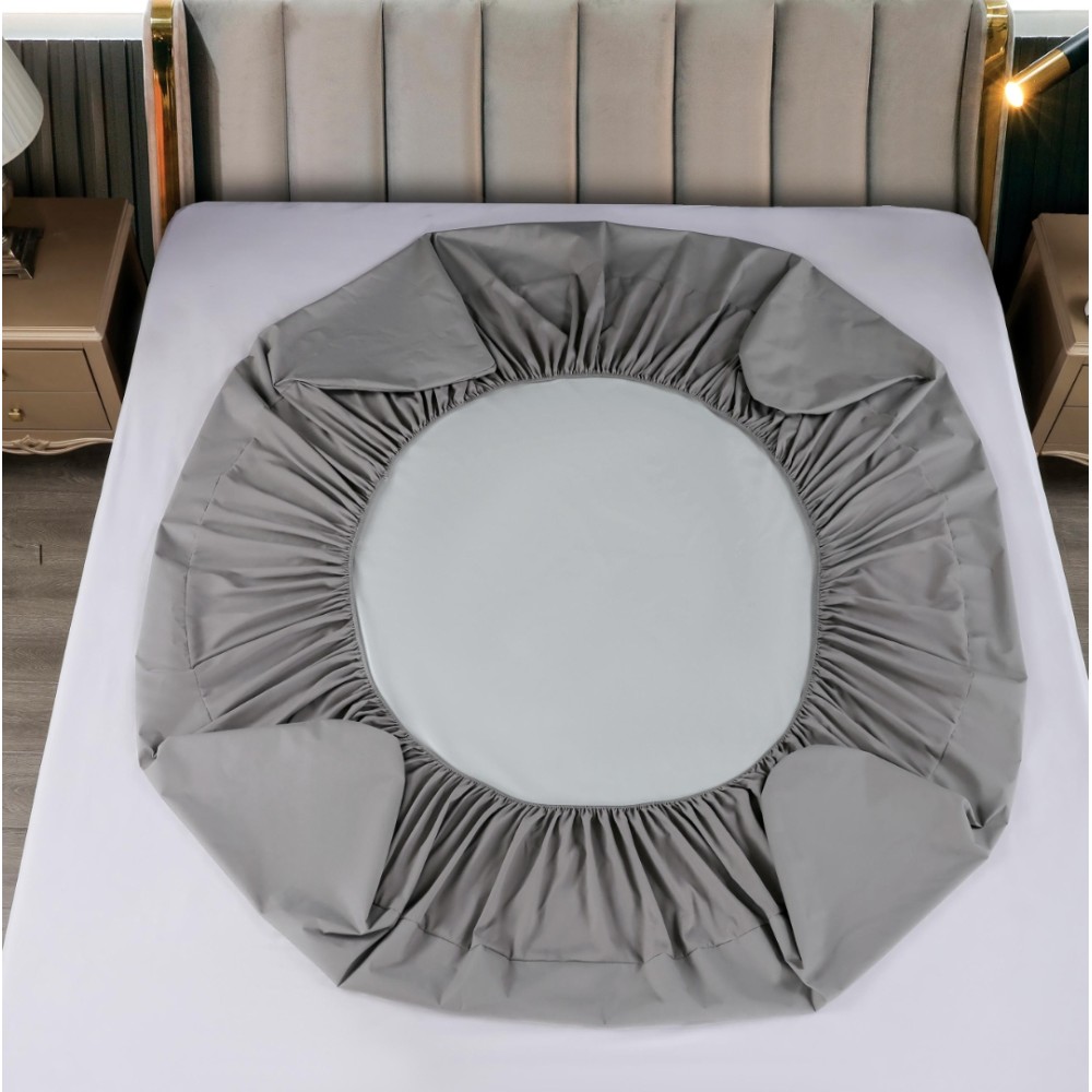 Husa de Pat Impermeabila, Jojo Home, 90x200cm, Fata de Perna 50x70cm, Gri deschis — imaginea 3