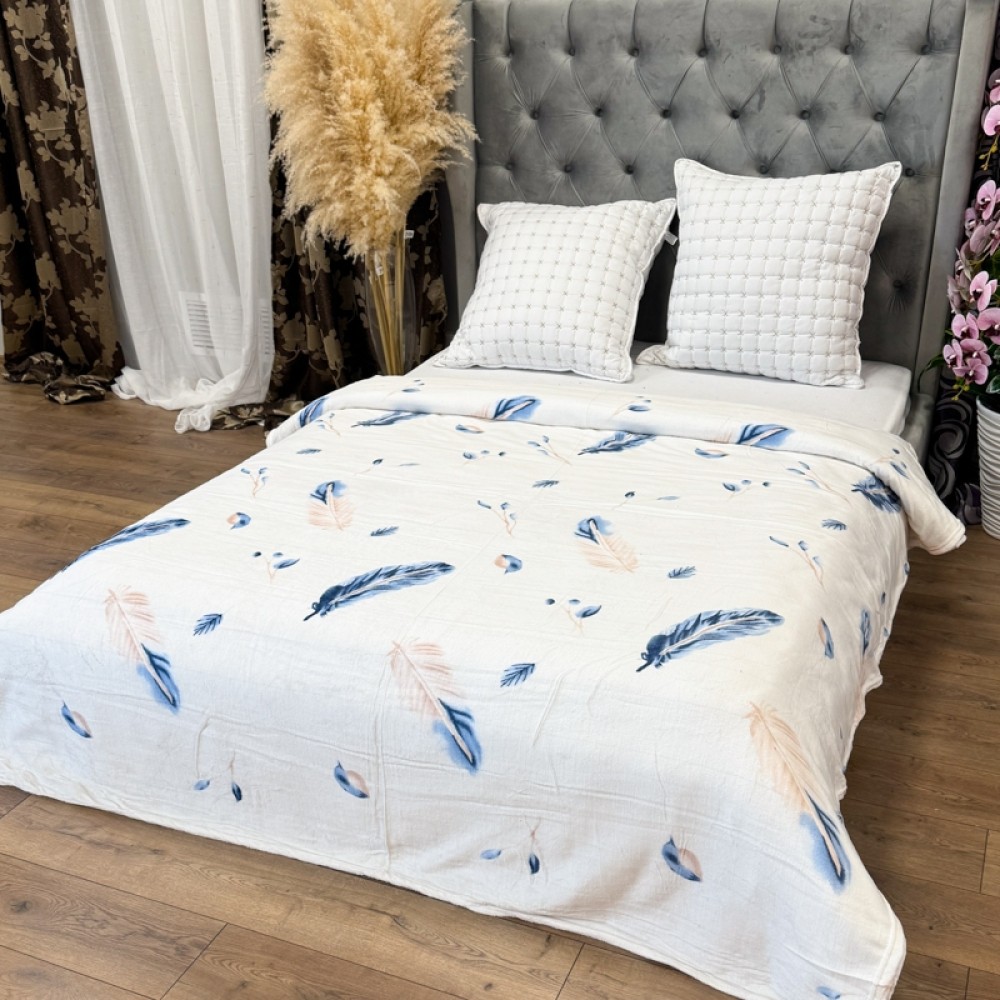 Patura Super Soft Cocolino, 200x230 cm – Rasfat absolut in zilele reci, Crem, pene — imaginea 2