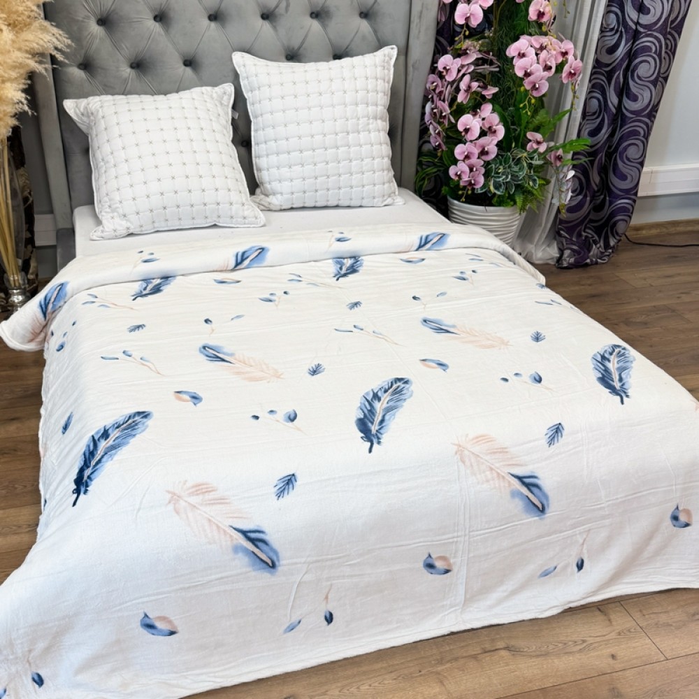 Patura Super Soft Cocolino, 200x230 cm – Rasfat absolut in zilele reci, Crem, pene — imaginea 3