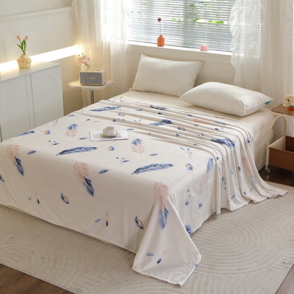 Patura Super Soft Cocolino, 200x230 cm – Rasfat absolut in zilele reci, Crem, pene — imaginea 5