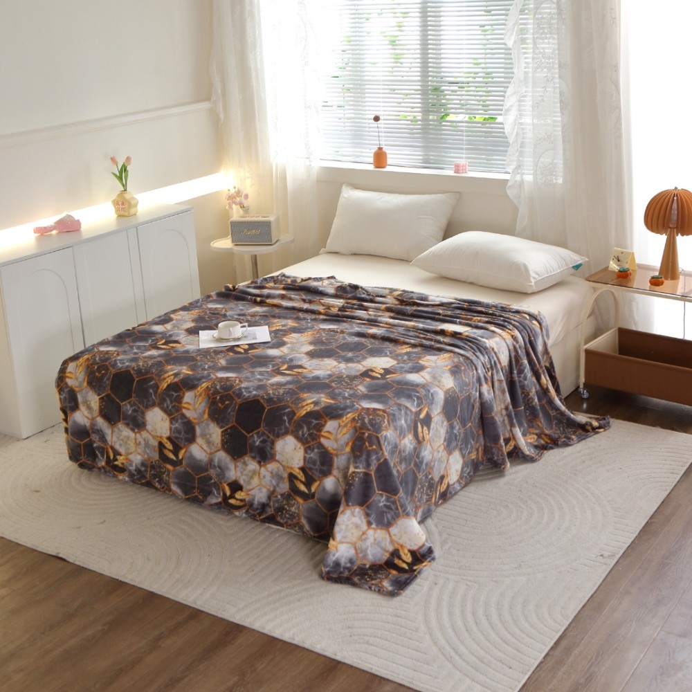 Patura Super Soft Cocolino, 200x230 cm – Rasfat absolut in zilele reci, Gri, fagure — imaginea 5