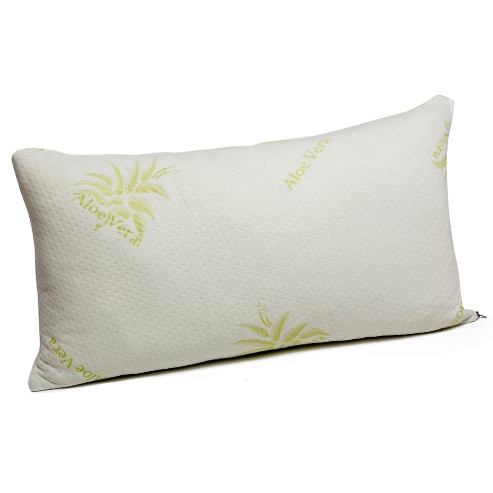Perna Memory Foam Aloe Vera Ecologica-Antialergica 42x72x11cm, Fabricata in Romania – imagine 2