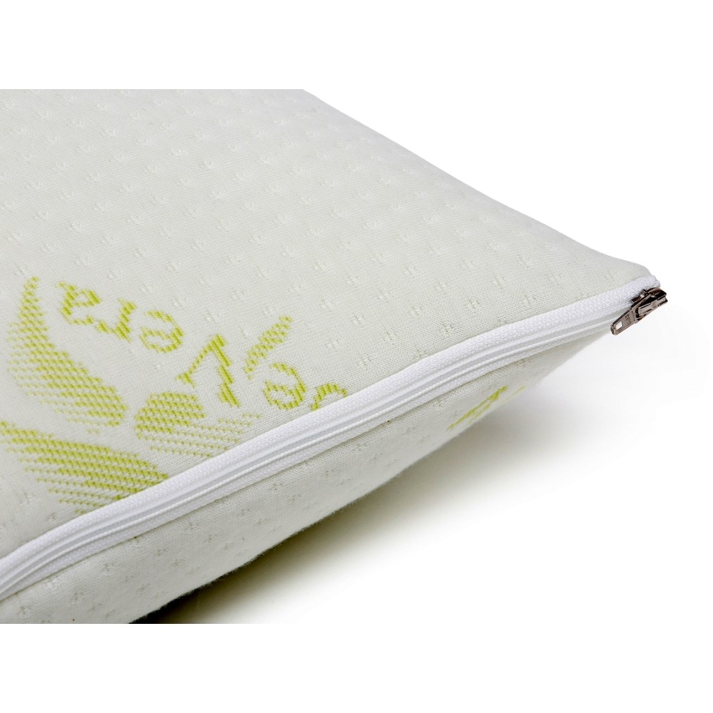 Perna Memory Foam Aloe Vera Ecologica-Antialergica 42x72x11cm, Fabricata in Romania – imagine 3