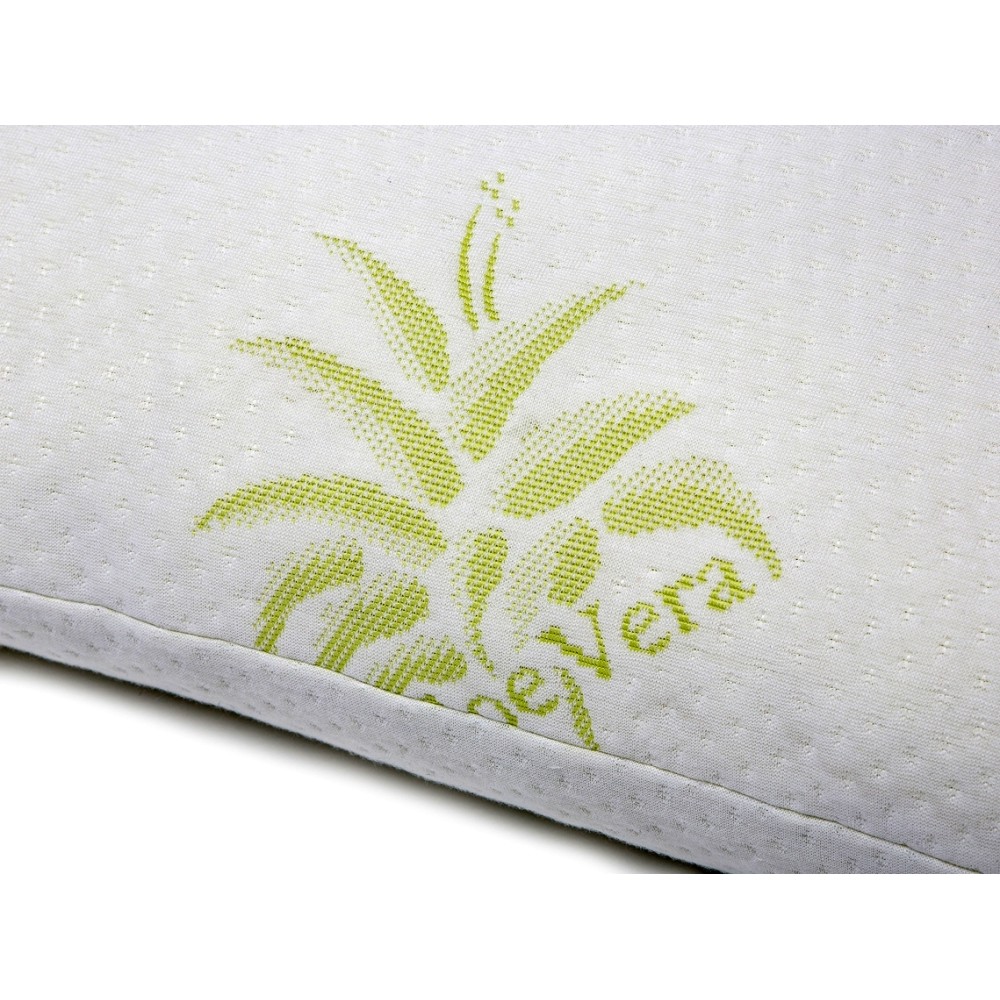 Perna Memory Foam Aloe Vera Ecologica-Antialergica 42x72x11cm, Fabricata in Romania – imagine 5