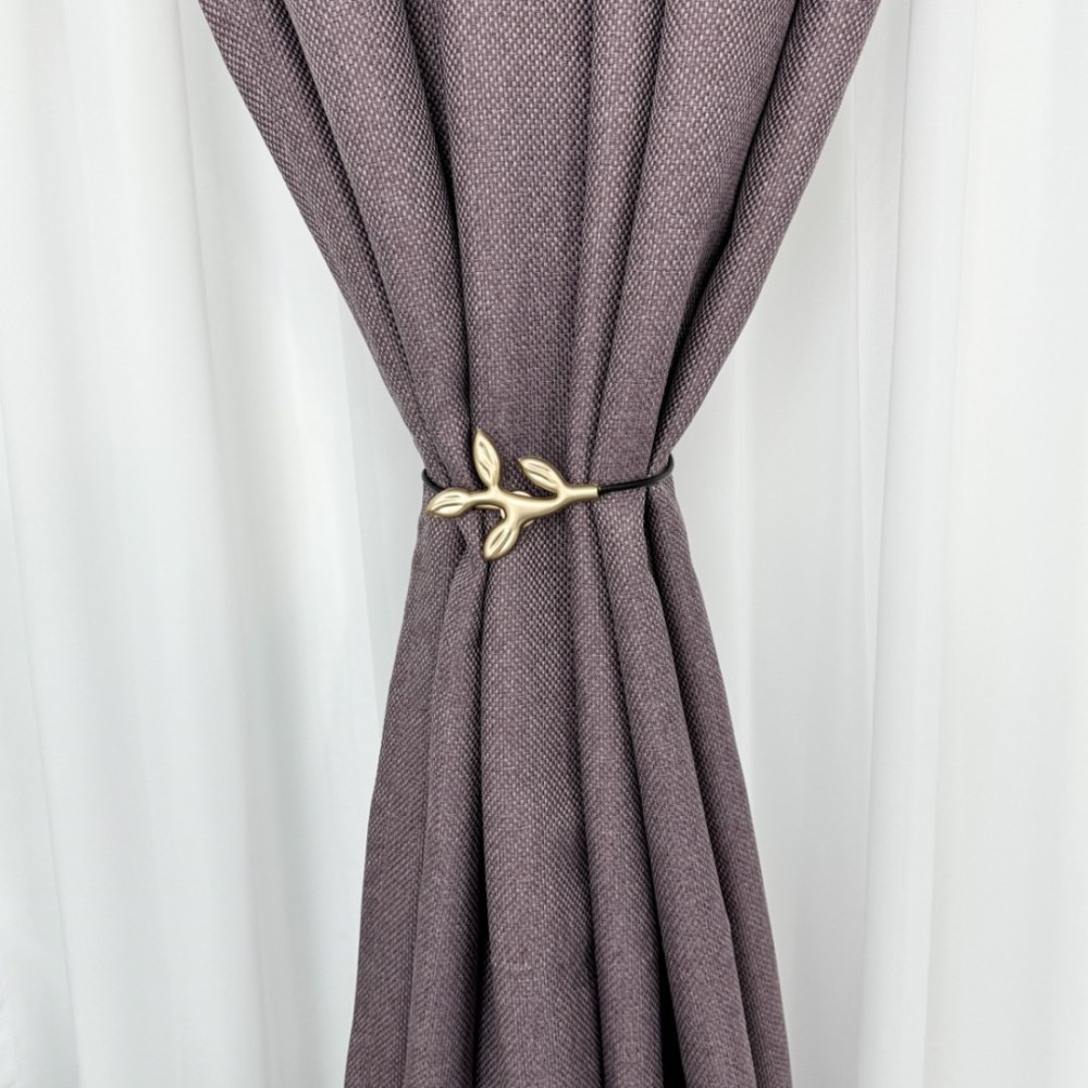 Draperie HoReCa TEXTURATA tip IN - 140cm x 230cm ,Tiv lat , Violet – imagine 5