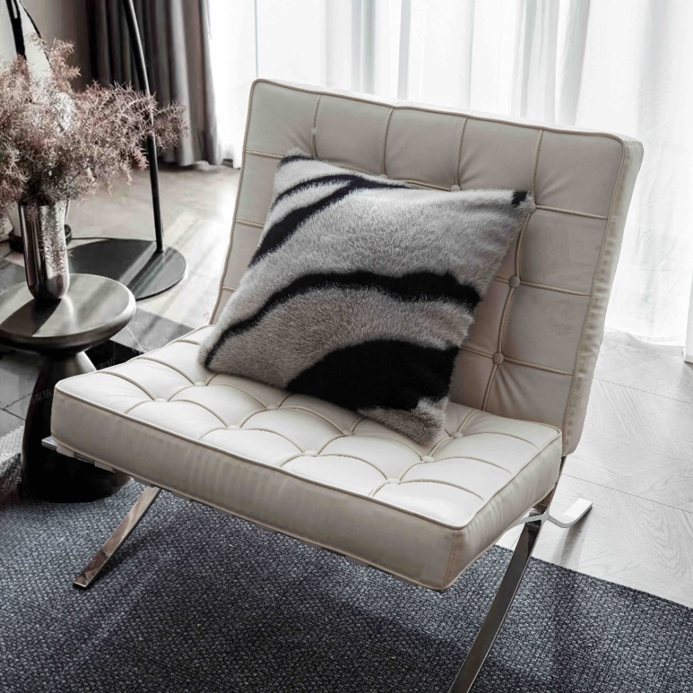 Patura Blanita (Artificiala) de Nurca, Jojo Home, 200x230cm, Gri, Negru — imaginea 9