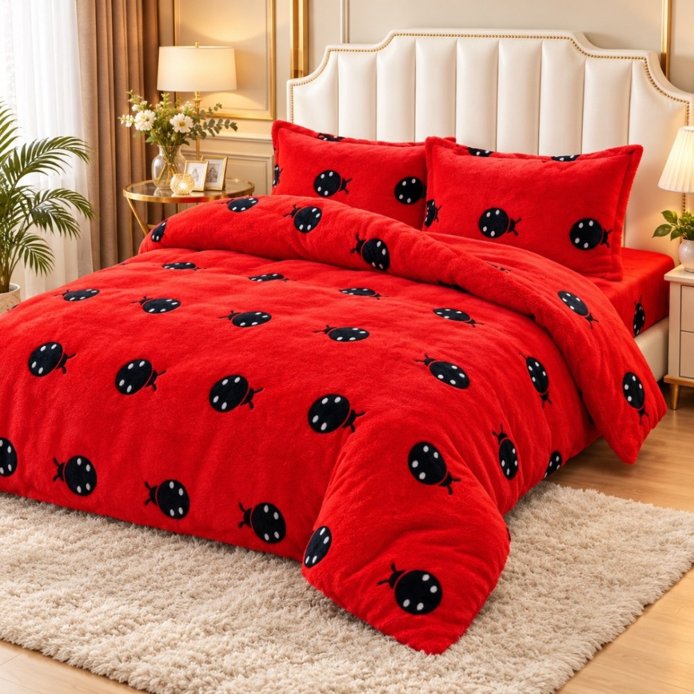 Lenjerie pat dublu, Super Pufoasa COCOLINO, 4 piese EST-CC04 — imaginea 2