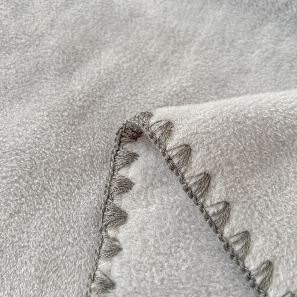 Patura Premium Tip Casmir cu Capsa 100x140 cm - Gri deschis — imaginea 5