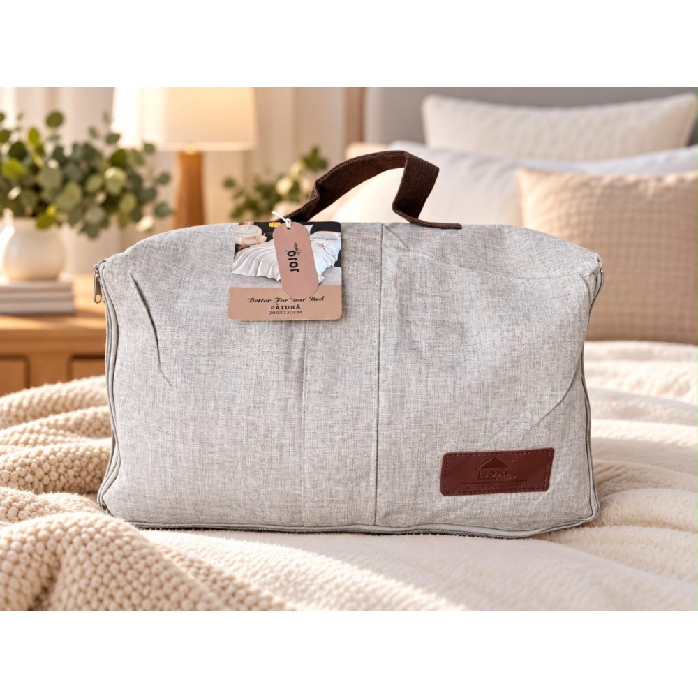 Patura Premium pt pat Dublu, Tip Casmir, 200x230cm - Roz — imaginea 4