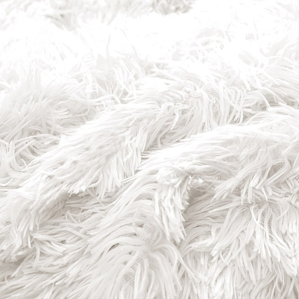 Pilota Cocolino Fluffy, 200x230cm si 2 fete de perna 50x70cm, Alb – imagine 5