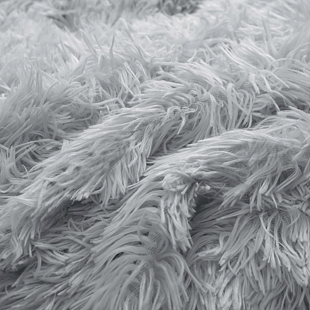 Pilota Cocolino Fluffy, 200x230cm si 2 fete de perna 50x70cm, Gri — imaginea 6