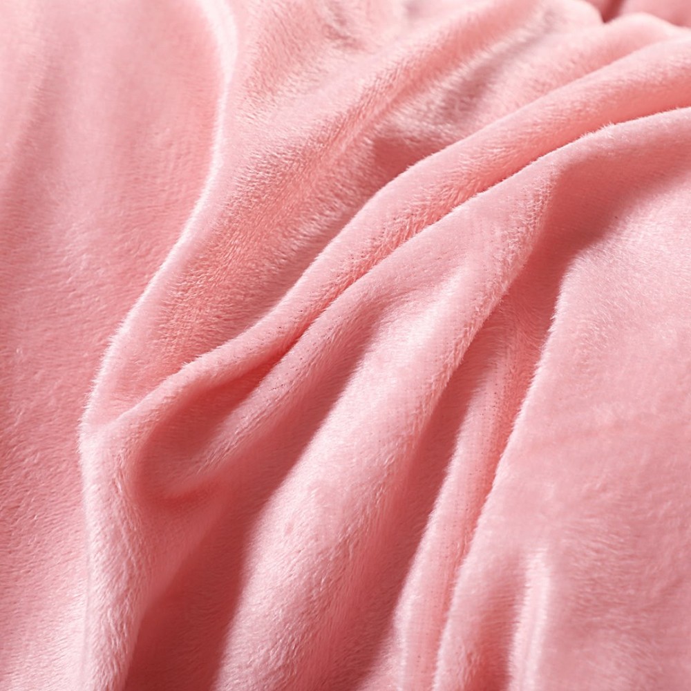 Pilota Cocolino Fluffy, 200x230cm si 2 fete de perna 50x70cm, Roz — imaginea 8