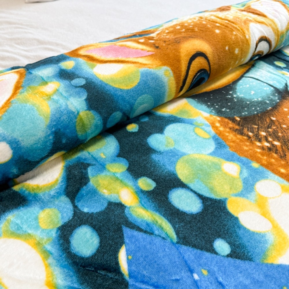 Patura pufoasa cocolino 200x230cm, 240g/mp, Bleu, Reni – imagine 5