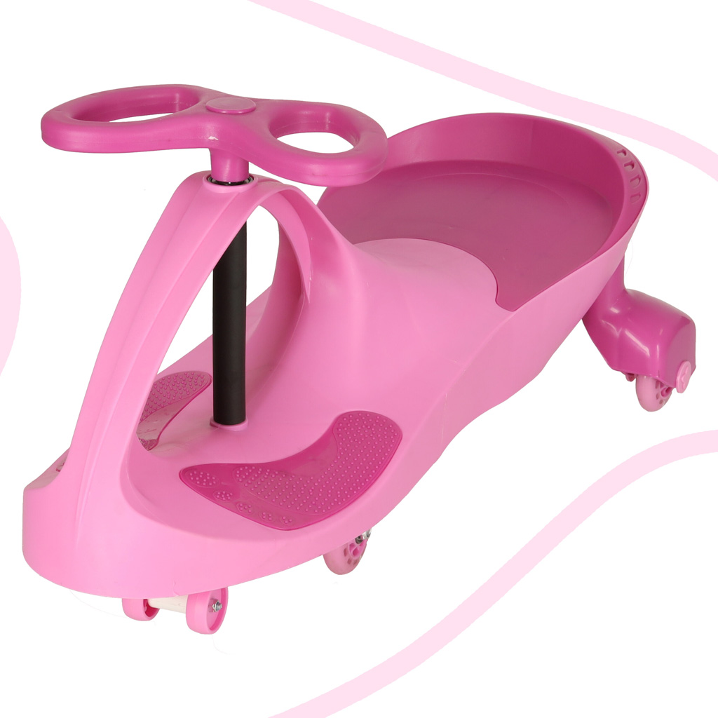 Gravity ride-on, cu roti, led, redare muzica, 74 cm, roz/negru, greutate maxima suportata 100 kg - view 2