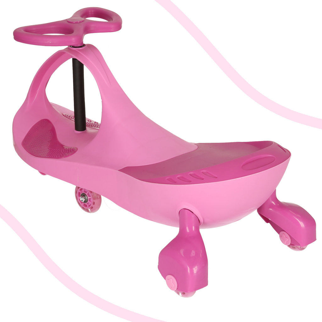 Gravity ride-on, cu roti, led, redare muzica, 74 cm, roz/negru, greutate maxima suportata 100 kg - view 4