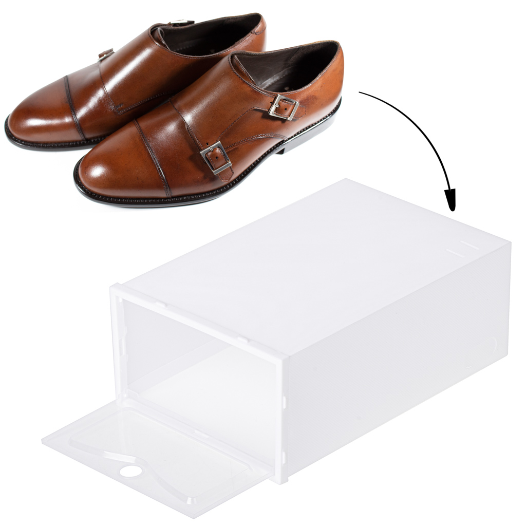 Poze Set 10 Cutii organizatoare de pantofi, pentru 10 perechi cumparamisim.ro