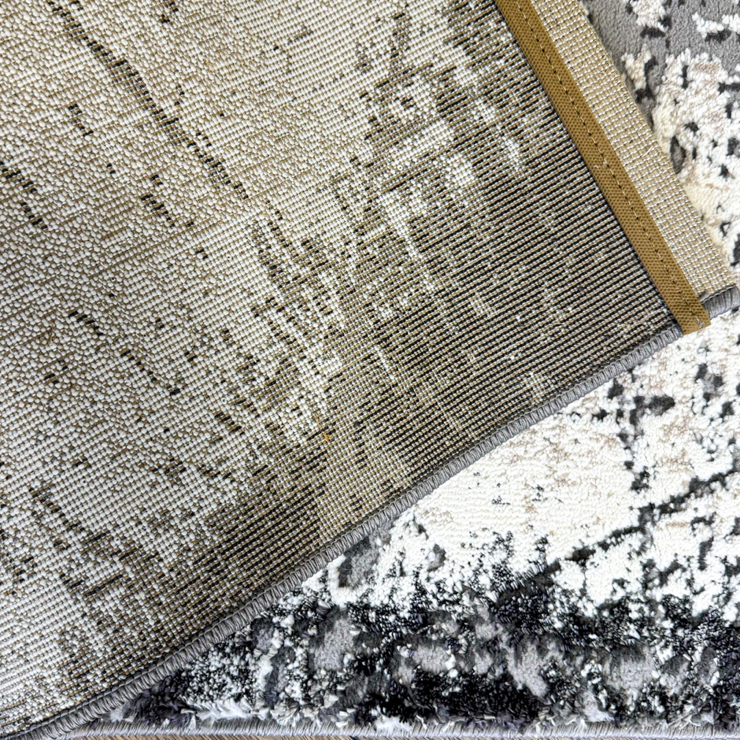 Covor Modern, Elegant, 300x400cm, gros si pufos, SHINNY V1, Gri/Alb - 4 | YEO