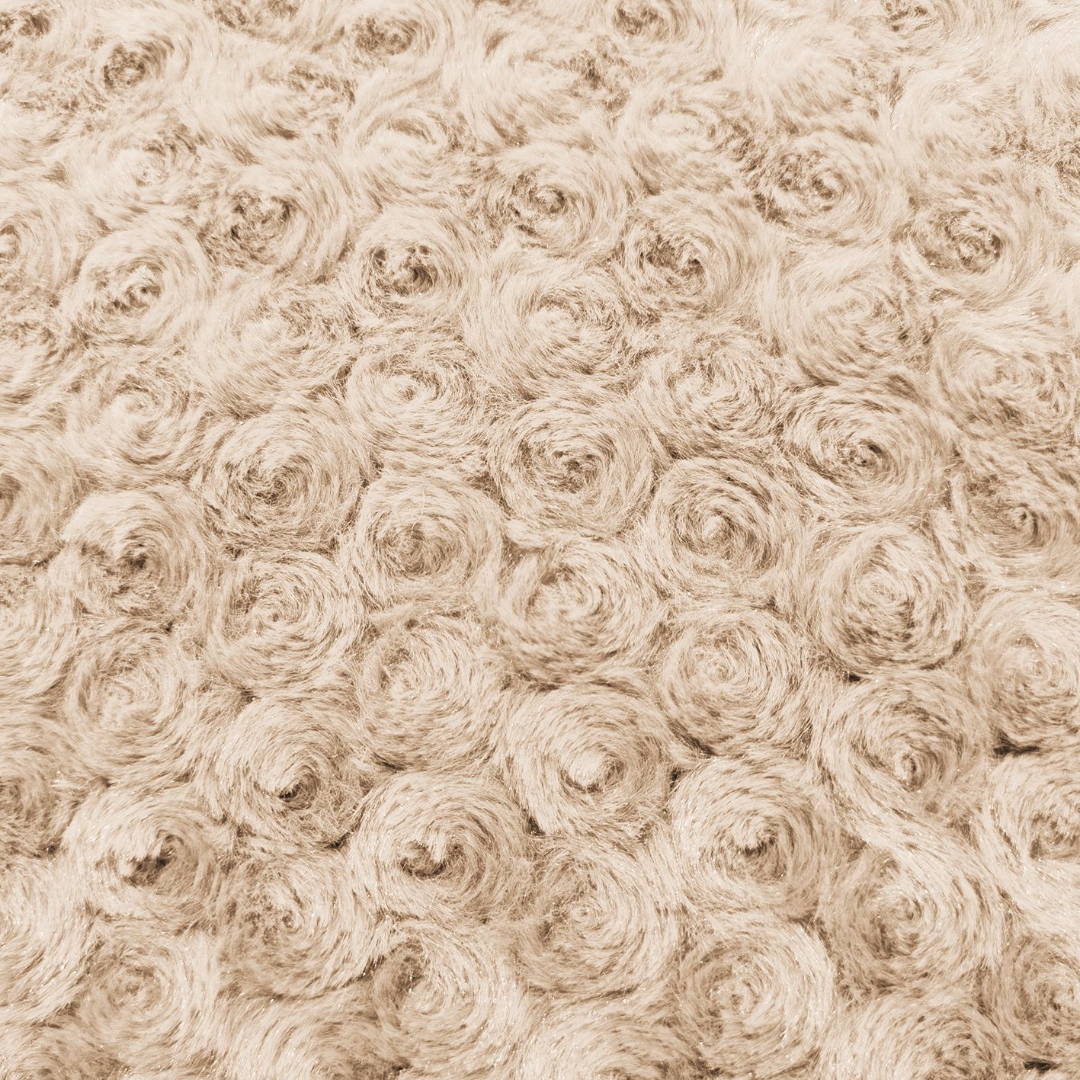 Pilota CoCoLiNo Roses cu blanita, matlasata, 200x230cm, cu fete de perna 60x60cm, Bej - 2 | YEO