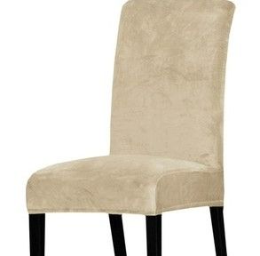 Set 6 huse universale pentru scaun Velvet , bej
