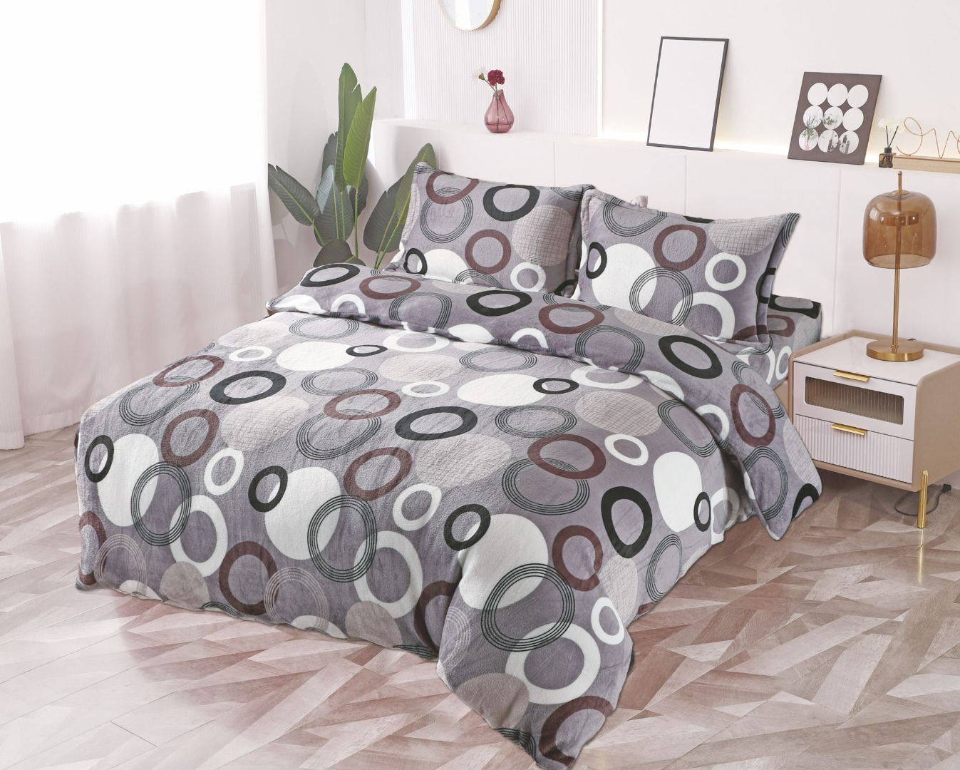 Lenjerie pat dublu, Super Pufoasa COCOLINO, 4 piese EST-CC13