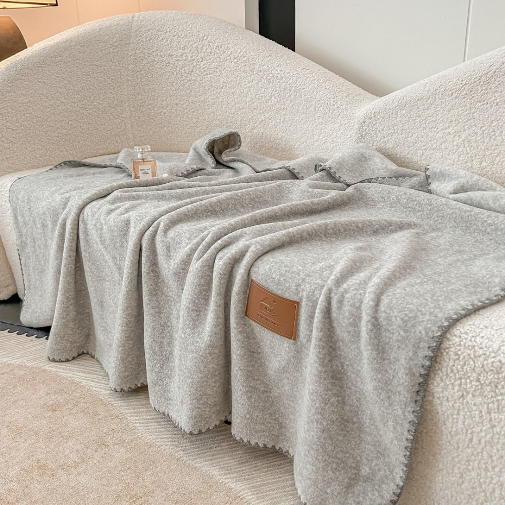 Patura Premium Tip Casmir cu Capsa 100x140 cm - Gri Inchis