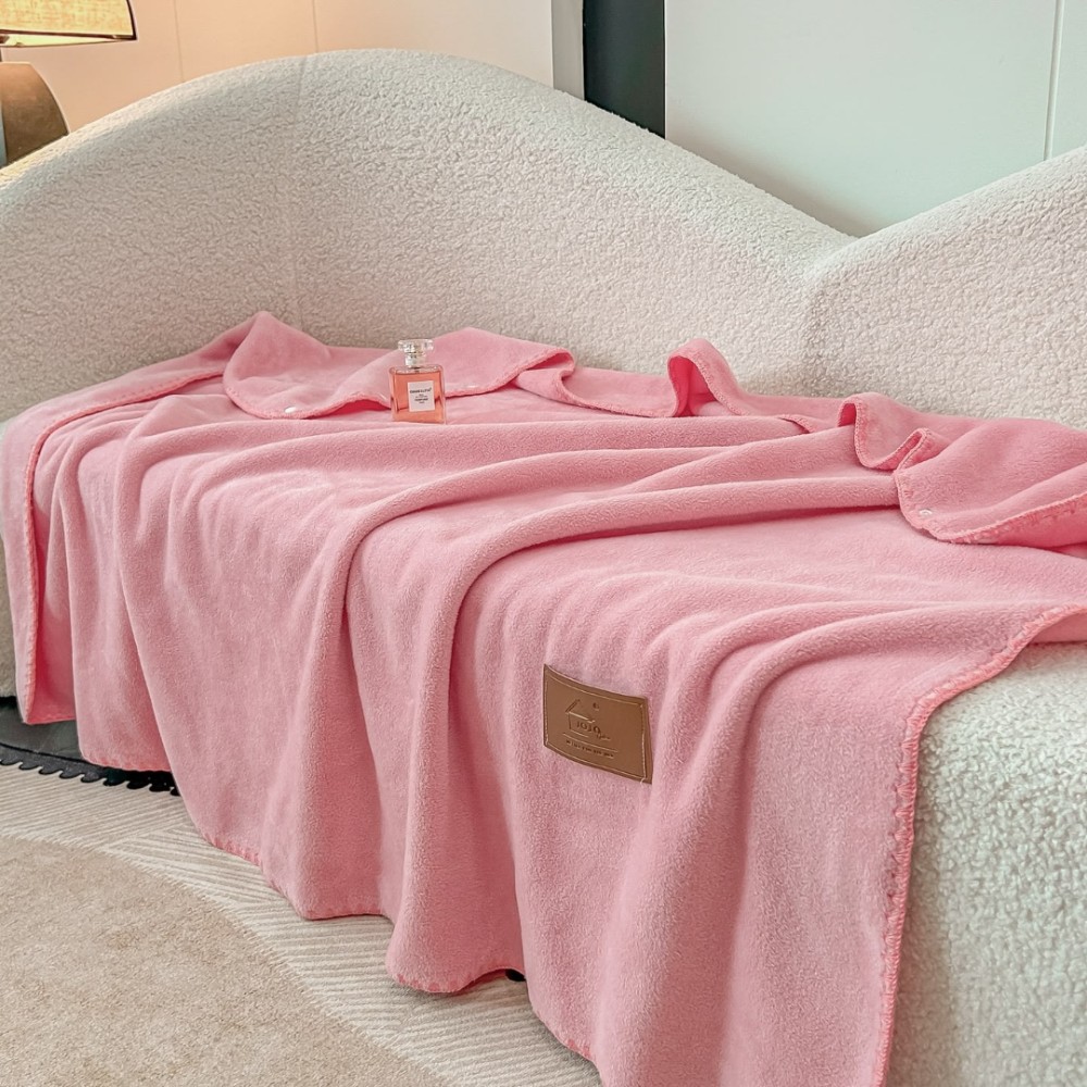 Patura Premium Tip Casmir cu Capsa 100x140 cm - Roz