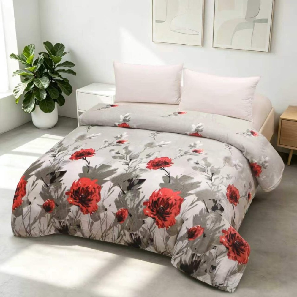 Patura pufoasa cocolino 200x230cm, 240g/mp, Gri, Maci