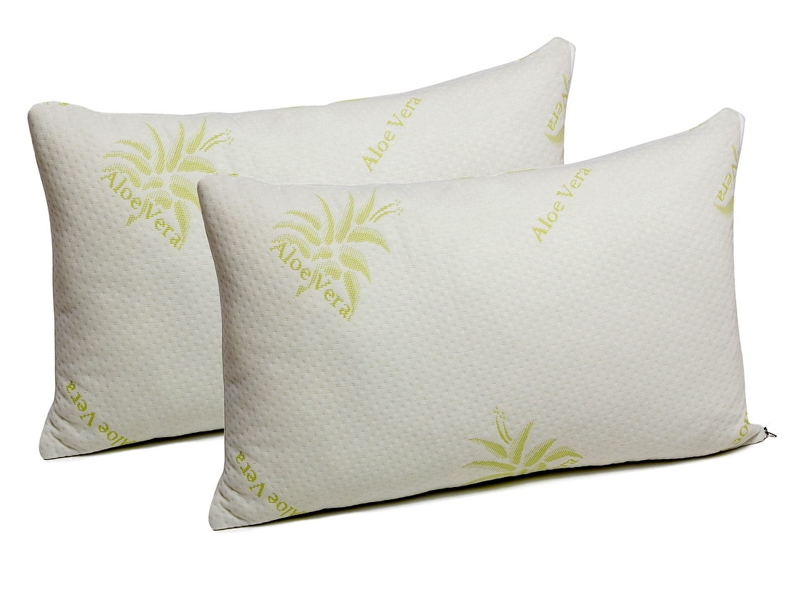 Set 2 Perne Memory Foam Aloe Vera 42x72x11cm, Fabricate in Romania
