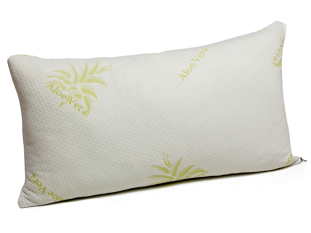 Perna Memory Foam Aloe Vera Ecologica-Antialergica 42x72x11cm, Fabricata in Romania