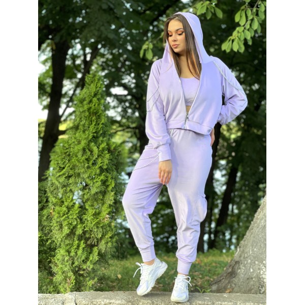 Trening din Catifea Lila cu lanturi [1]