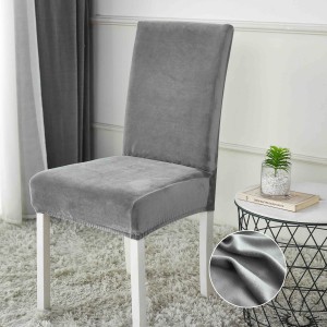 Set 6 huse universale pentru scaun, CATIFEA, Jojo Home, Gri deschis Set 6 huse universale pentru scaun, CATIFEA, Jojo Home, Gri deschis