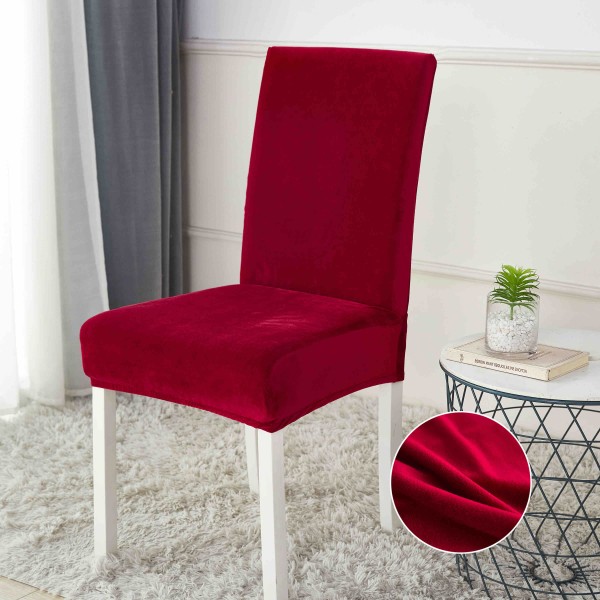 Set 6 huse universale pentru scaun, CATIFEA, Jojo Home, Rosu [1]