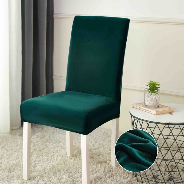 Set 6 huse universale pentru scaun, CATIFEA, Jojo Home, Verde Smarald [1]