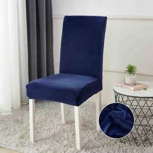 Set 6 huse universale pentru scaun, CATIFEA, Jojo Home, Bleumarin Set 6 huse universale pentru scaun, CATIFEA, Jojo Home, Bleumarin