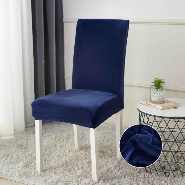 Set 6 huse universale pentru scaun, CATIFEA, Jojo Home, Bleumarin [1]