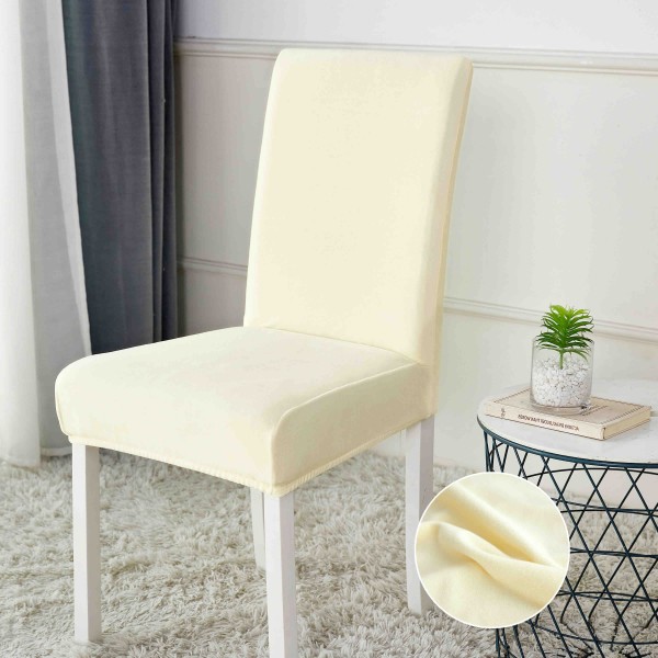 Set 6 huse universale pentru scaun, CATIFEA, Jojo Home, Ivoire [1]
