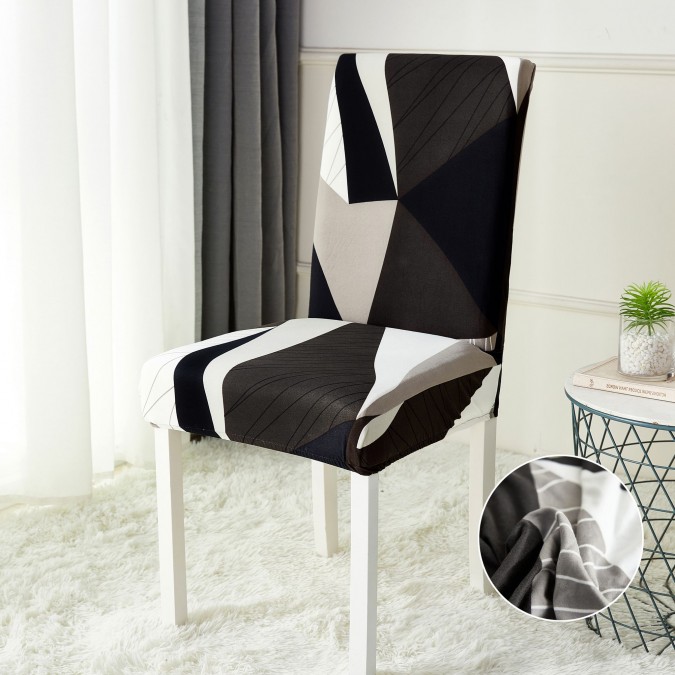 Poze Set 6 huse universale pentru scaun ELASTICE Jojo Home Multicolor model clasic cumparamisim.ro