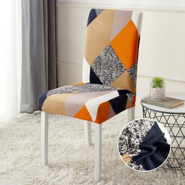 Set 6 huse universale pentru scaun, ELASTICE, Jojo Home, Multicolor, model clasic [1]