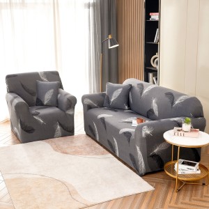 Husa Elastica Pentru Canapea 3 Locuri - L - Jojo Home, Gri, pene Husa Elastica Pentru Canapea 3 Locuri - L - Jojo Home, Gri, pene