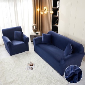 Husa Elastica, 180cm-230cm, pentru Canapea 3 Locuri - L - Jojo Home, Catifea, Bleumarin Husa Elastica, 180cm-230cm, pentru Canapea 3 Locuri - L - Jojo Home, Catifea, Bleumarin