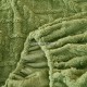 Cearsaf cu elastic COCOLINO, 180x200x25cm, 2 fete de perne, Jojo Home, model Tricotat, Verde
