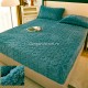 Cearsaf cu elastic COCOLINO, 180x200x25cm, 2 fete de perne, Jojo Home, model Tricotat, Turquoise