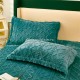 Cearsaf cu elastic COCOLINO, 180x200x25cm, 2 fete de perne, Jojo Home, model Tricotat, Turquoise