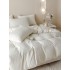 Lenjerie pat dublu, JACQUARD FINETAT, 6 piese, Jojo Home, Crem [6]